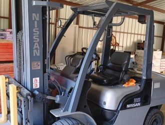 forklift inside warehouse