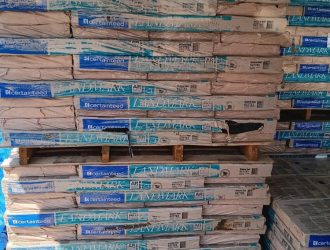 stacked roofing outside